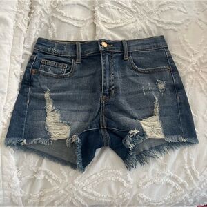 Dark Blue Jean Shorts